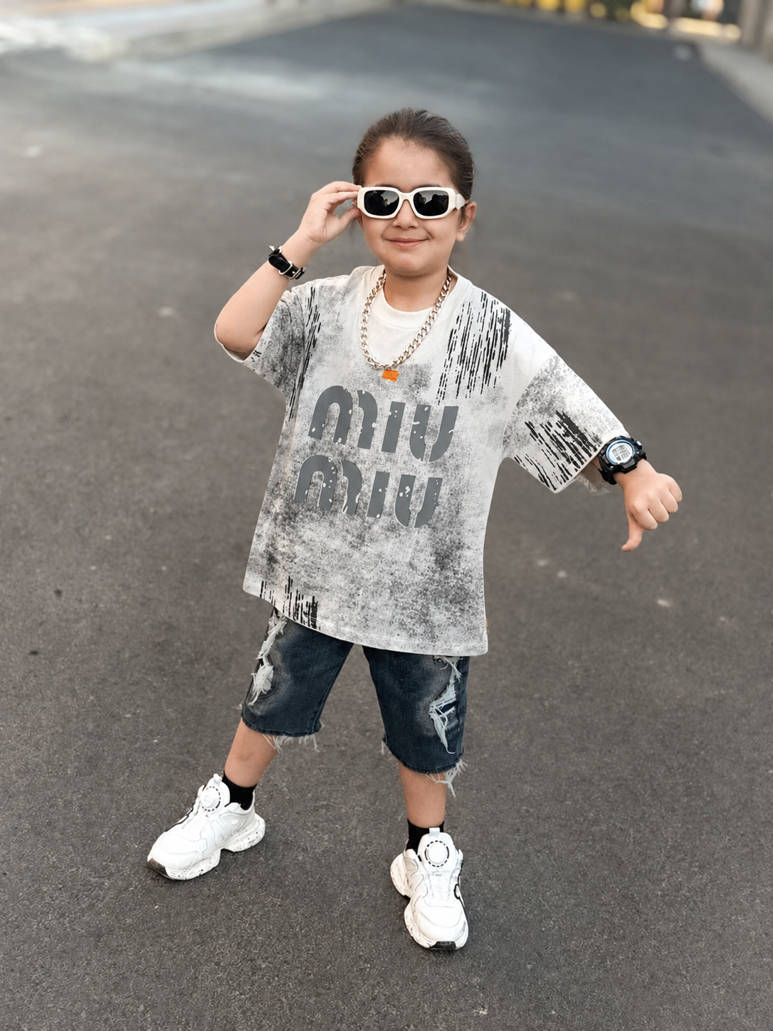 تیشرت اسپرت miu miu بچگانه